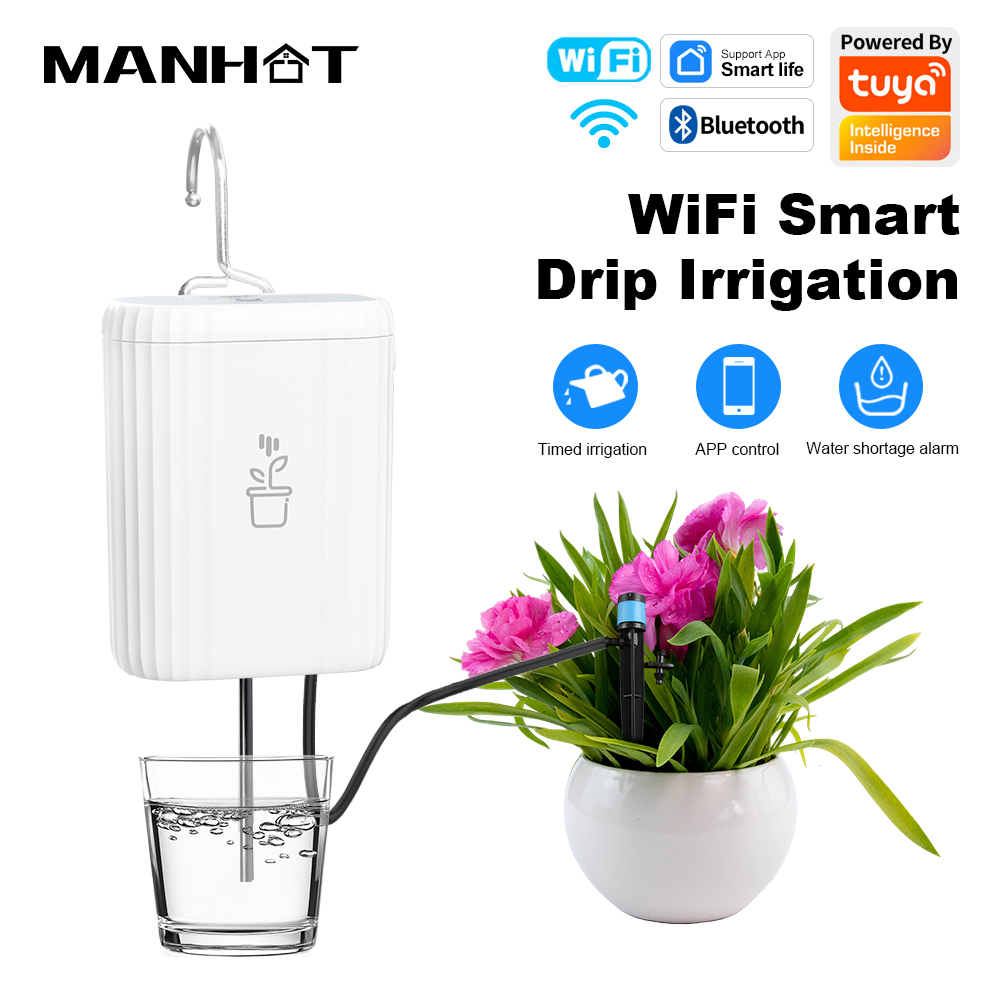 WiFiスマート点滴灌漑自動庭園植物花水やりシステムスプリン - Automatic Plant Waterer のレビューと価格